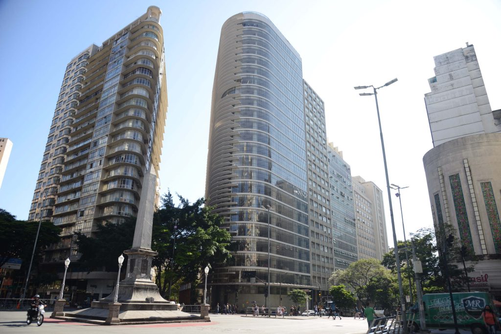 Fachada do P7 Criativo, no Centro de BH