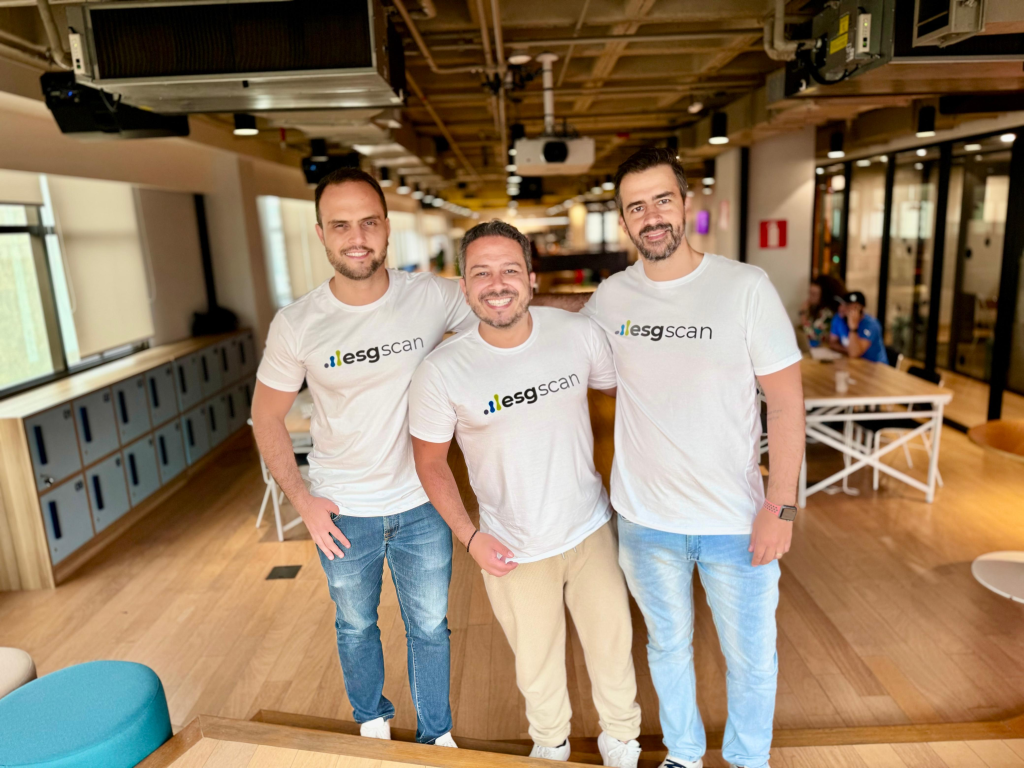 Pedro, Junio e Fabiano: os fundadores da ESG Scan