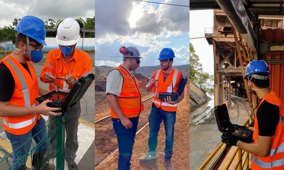 João instalando aparelhos de segurança em locomotivas
