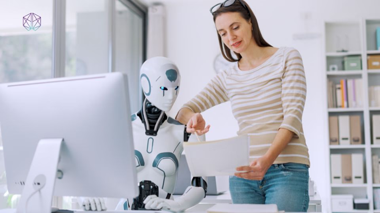 Mulher e robô neuralmind