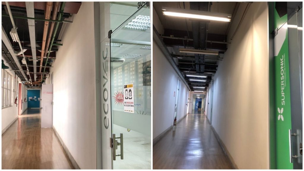 Alguns dos corredores do BH-TEC | Crédito: Virgínia Muniz/BH-TEC