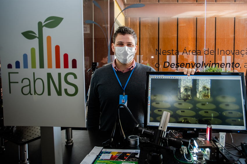 Tecnologia desenvolvida pela FabNS é exposta na Vitrine | Crédito: Leandro Miranda/BH-TEC 

