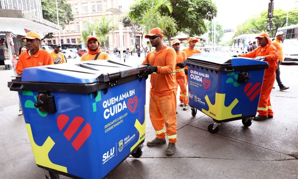 Entrega dos contêineres