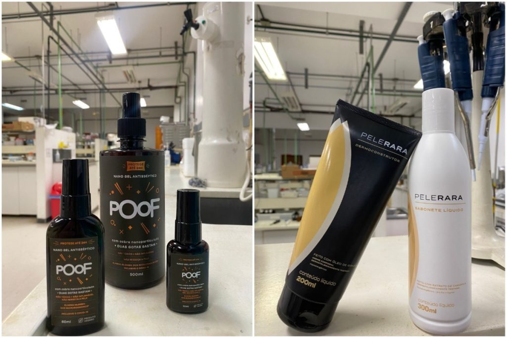 Poof e Pele Rara, duas linhas desenvolvidas com nanotecnologia | Crédito: Sympol/Divulgação