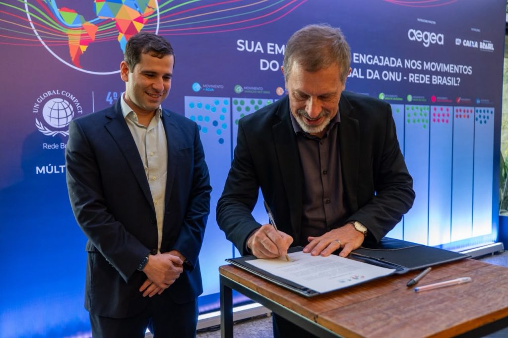 Marco Crocco, presiddente do BH-TEC, assina Pacto Global da ONU no Fórum da Ambição 2030, 4ª edição