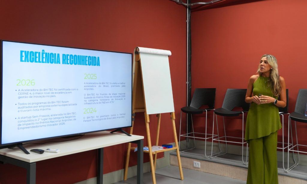 Excelência do BH-TEC sendo apresentada na Oficina para Hospitais