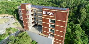 Vista aérea do prédio do BH-TEC